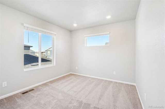 view of carpeted empty room