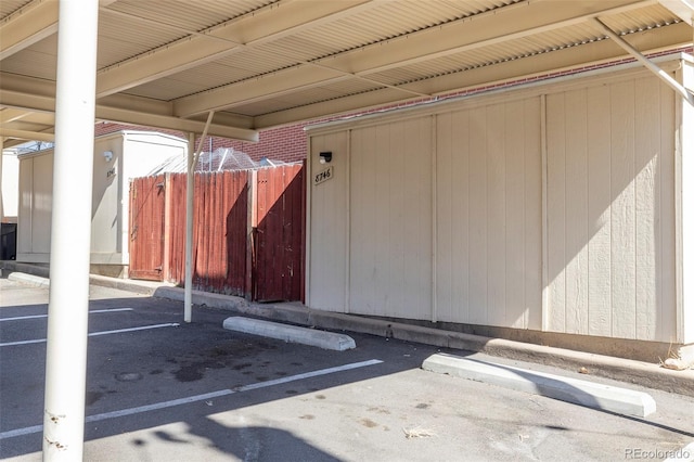 exterior space with fence