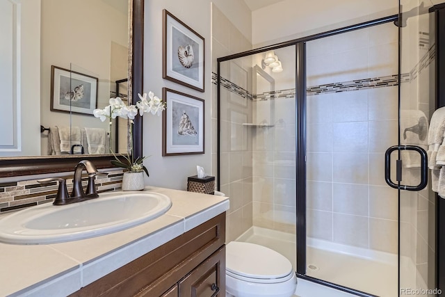 9453 Vista Hill Ln, Lone Tree, CO 80124 - full bathroom featuring a stall shower and vanity