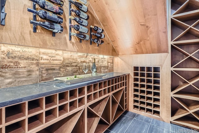 9453 Vista Hill Ln, Lone Tree, CO 80124 - wine area with vaulted ceiling