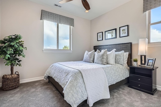 9453 Vista Hill Ln, Lone Tree, CO 80124 - carpeted bedroom featuring baseboards and ceiling fan