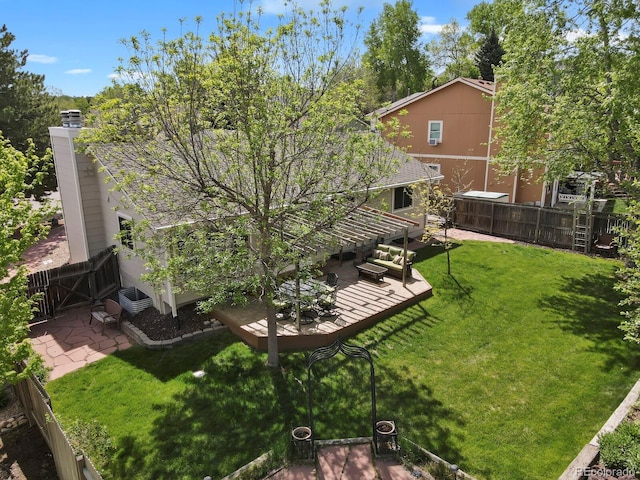 7466 E Long Cir, Centennial, CO 80112 - view of yard featuring a pergola and a patio
