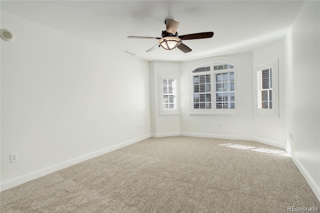 1950 N Logan St Unit 102, Denver, CO 80203 - empty room with carpet, ceiling fan, and healthy amount of natural light