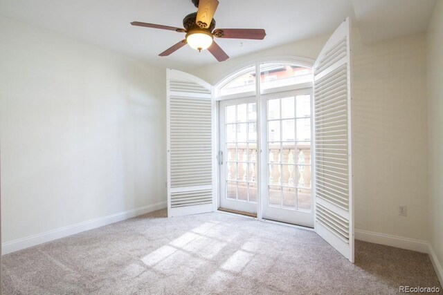 1950 N Logan St Unit 102, Denver, CO 80203 - carpeted spare room with a ceiling fan and baseboards