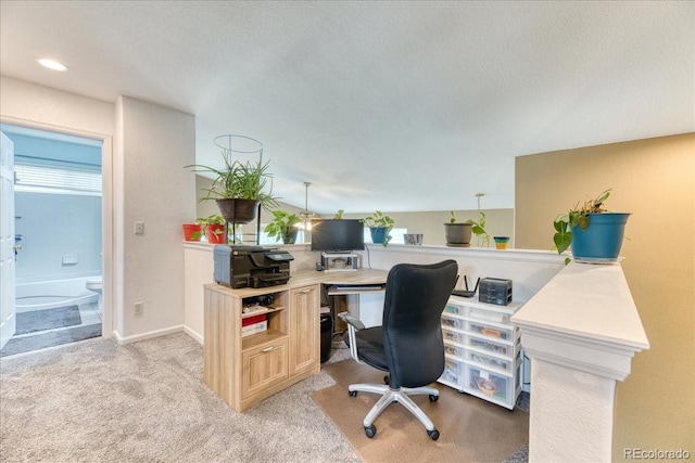 10191 Sagecrest St, Highlands Ranch, CO 80126 - office area with light carpet and baseboards
