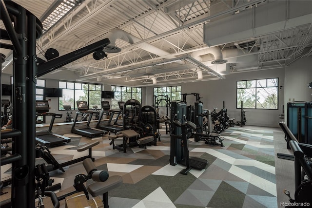 view of exercise room