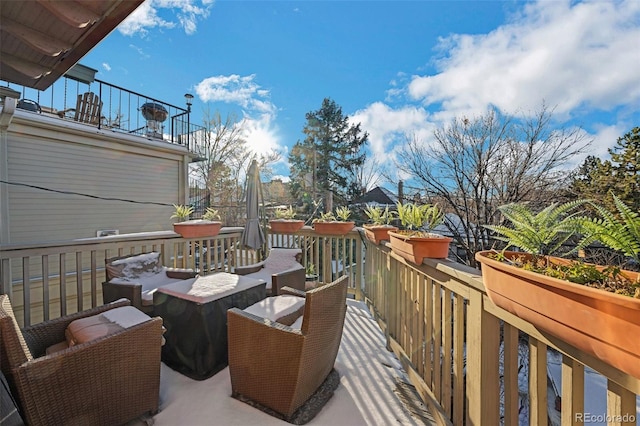 1351 N Franklin St, Denver, CO 80218 - view of wooden deck