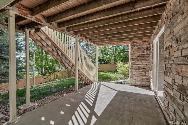 10646 Amesbury Way, Highlands Ranch, CO 80126 - view of patio featuring stairway