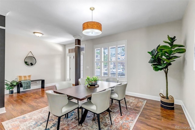 10646 Amesbury Way, Highlands Ranch, CO 80126 - dining space featuring wood finished floors