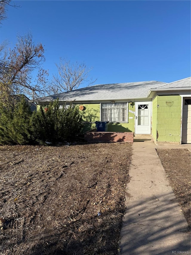 view of front of home