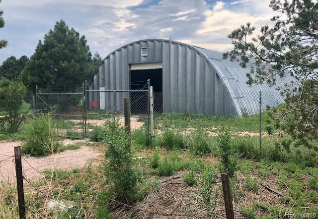 view of outdoor structure