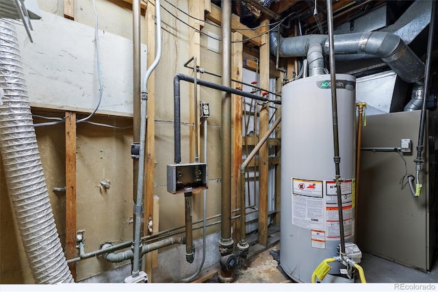 1111 Royale Dr, Colorado Springs, CO 80910 - utility room with water heater