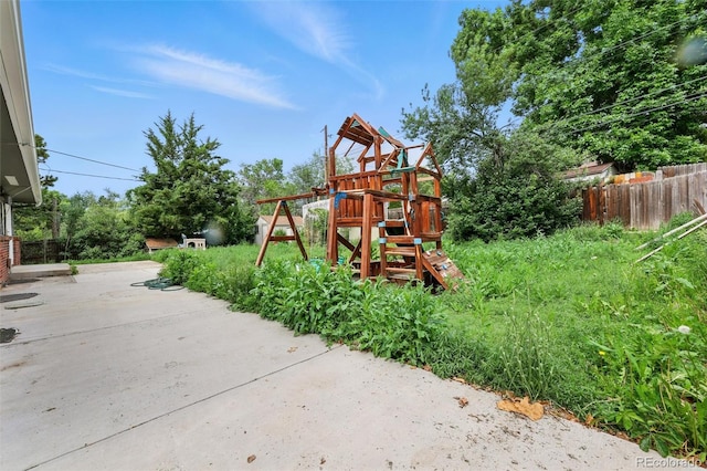 1111 Royale Dr, Colorado Springs, CO 80910 - view of play area with a patio area