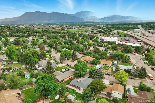 1111 Royale Dr, Colorado Springs, CO 80910 - aerial view of residential area with a mountain backdrop