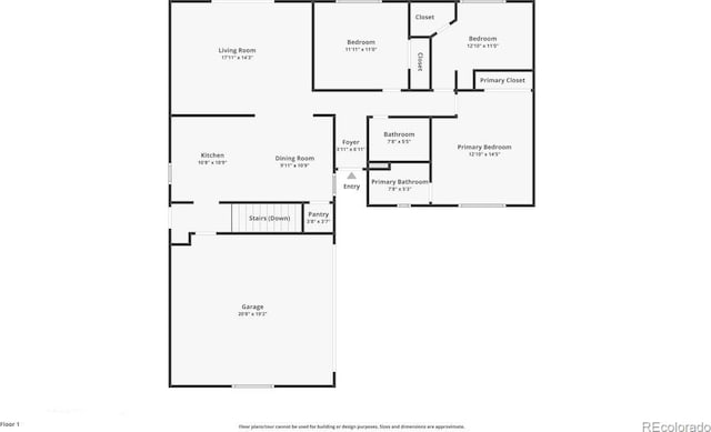 1111 Royale Dr, Colorado Springs, CO 80910 - view of property floor plan