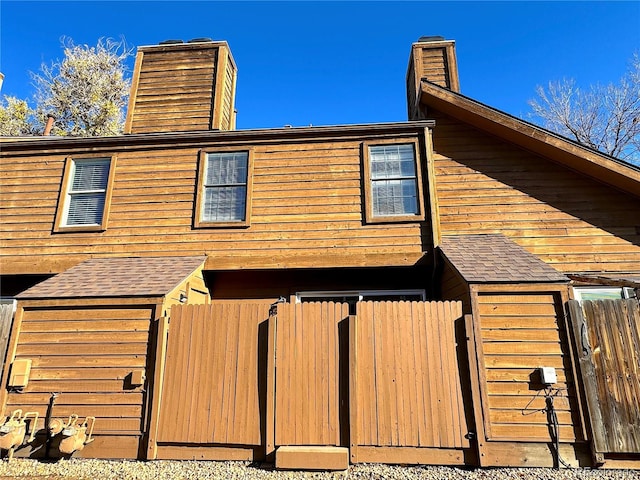 view of side of property