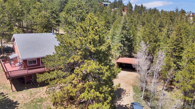 32187 Sylvan Rd, Golden, CO 80403 - view of subject property featuring a forest