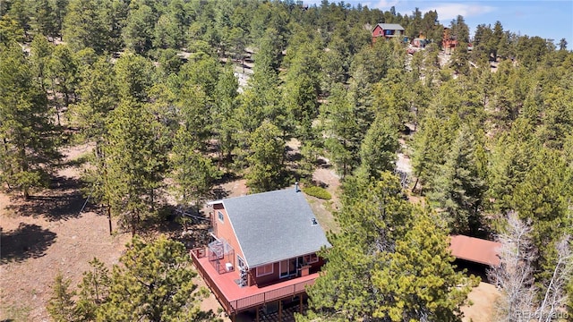32187 Sylvan Rd, Golden, CO 80403 - view from above of property featuring a forest