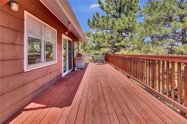 32187 Sylvan Rd, Golden, CO 80403 - wooden terrace with area for grilling