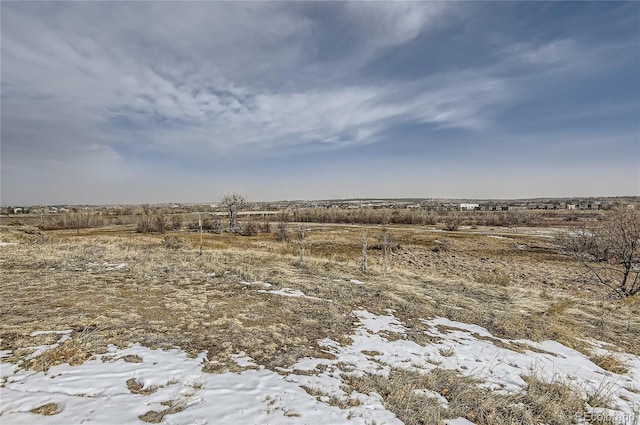 view of landscape with a rural view