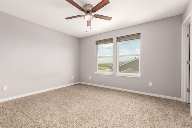 329 S 3rd Ave, Deer Trail, CO 80105 - empty room with a ceiling fan and carpet flooring