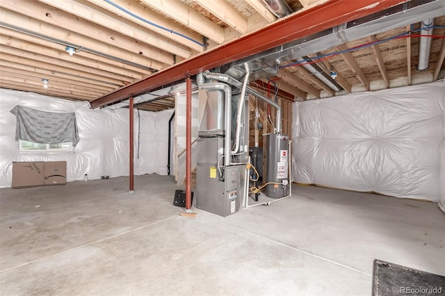 329 S 3rd Ave, Deer Trail, CO 80105 - unfinished below grade area with gas water heater and heating unit