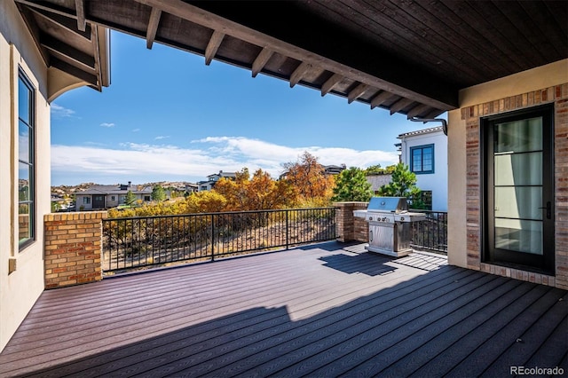 view of wooden terrace