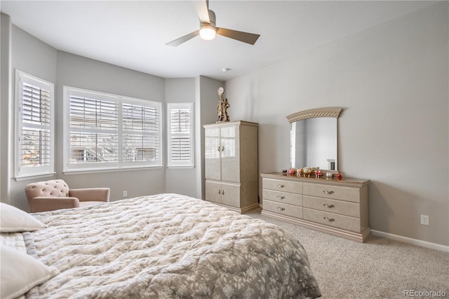26722 E Peakview Pl, Aurora, CO 80016 - carpeted bedroom with baseboards and ceiling fan