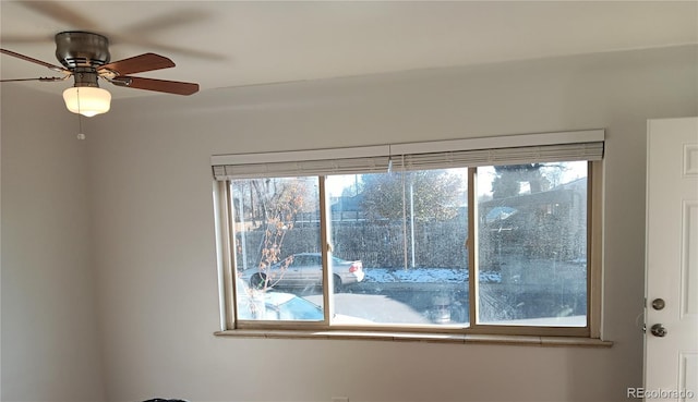 room details with ceiling fan