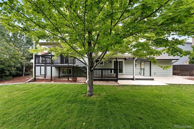 9315 Field Ln, Westminster, CO 80021 - back of house with a wooden deck