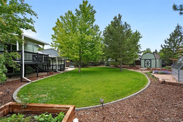 9315 Field Ln, Westminster, CO 80021 - view of yard featuring a wooden deck and stairway
