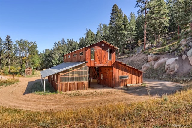 60 N County Highway 67, Sedalia, CO 80135 - view of greenhouse with dirt driveway