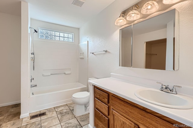 5120 Perth St, Denver, CO 80249 - full bathroom with vanity, toilet, and shower / bathtub combination