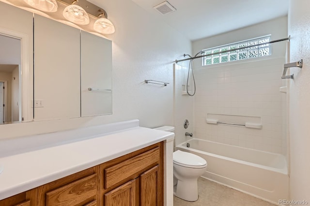 5120 Perth St, Denver, CO 80249 - bathroom with toilet, vanity, and shower / bathtub combination