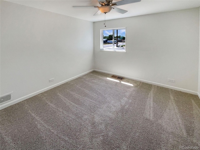 1298 S Seneca Way, Denver, CO 80223 - carpeted spare room featuring a ceiling fan and baseboards