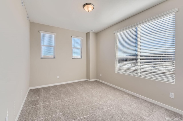 empty room featuring carpet floors