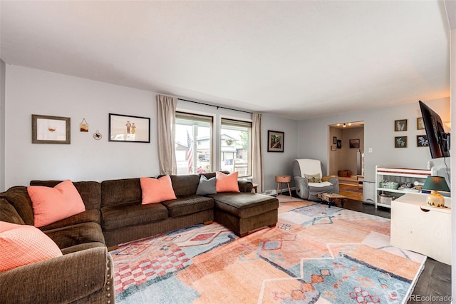 4645 W Temple Pl, Denver, CO 80236 - living area featuring wood finished floors