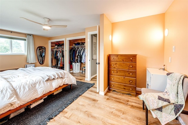 4645 W Temple Pl, Denver, CO 80236 - bedroom with light wood-type flooring and ceiling fan