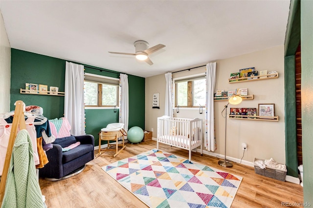 4645 W Temple Pl, Denver, CO 80236 - bedroom with wood finished floors and a ceiling fan
