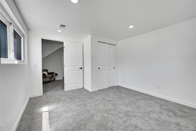1173 Xenon St, Golden, CO 80401 - unfurnished bedroom featuring carpet floors, baseboards, recessed lighting, and a closet