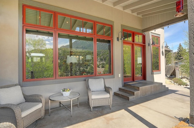 117 River Run Ct, Buena Vista, CO 81211 - sunroom / solarium with beamed ceiling