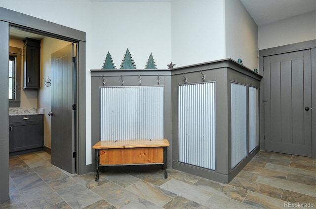 117 River Run Ct, Buena Vista, CO 81211 - mudroom with stone finish floors