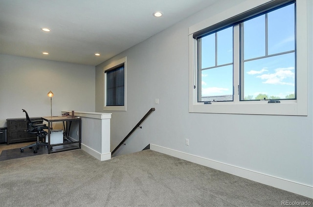 117 River Run Ct, Buena Vista, CO 81211 - carpeted office featuring recessed lighting and baseboards