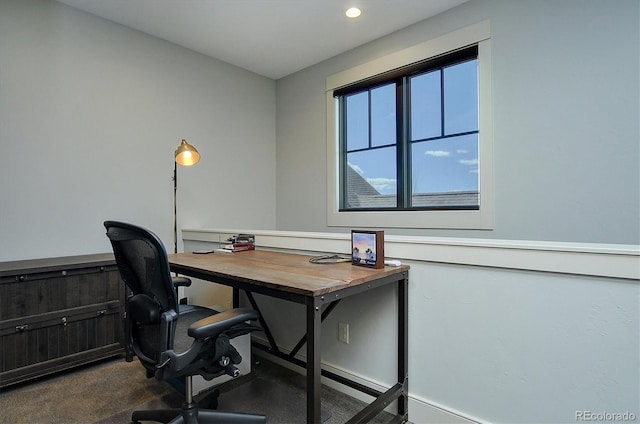 117 River Run Ct, Buena Vista, CO 81211 - home office featuring recessed lighting