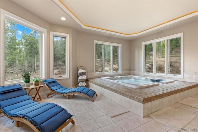 11406 Conifer Ridge Dr, Conifer, CO 80433 - sunroom featuring a jacuzzi