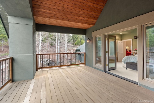 11406 Conifer Ridge Dr, Conifer, CO 80433 - view of wooden terrace