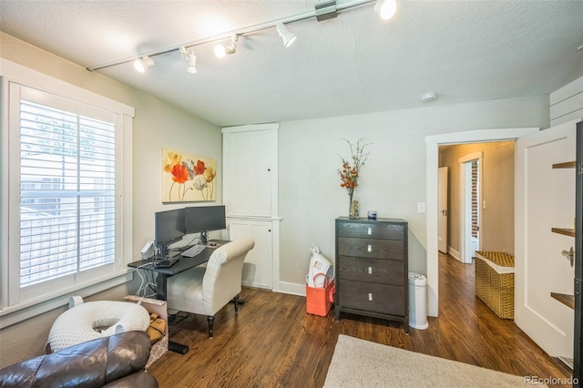 7340 W 32nd Ave, Wheat Ridge, CO 80033 - office area with rail lighting and dark wood-style flooring