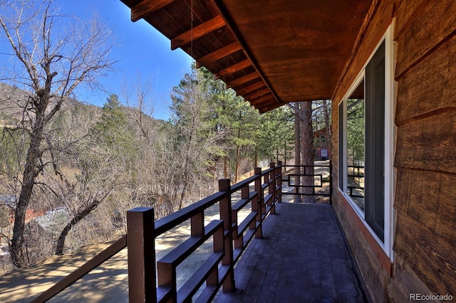 view of wooden terrace