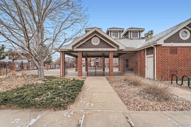 exterior space featuring fence