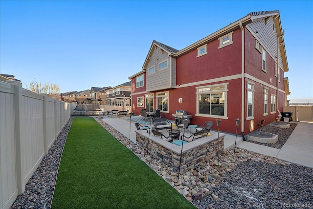 315 Painted Horse Way, Erie, CO 80516 - rear view of house with a patio, a residential view, and stucco siding